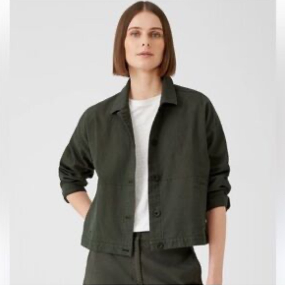 Eileen Fisher organic cotton hemp jacket - Picture 2 of 7